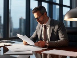 California investor reviewing investment documents for possible securities fraud warning signs
