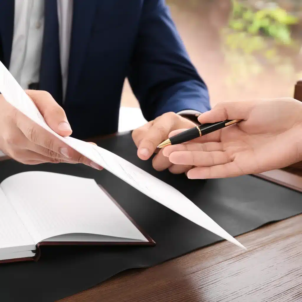 California business owner reviewing a high-value agreement with legal counsel before signing